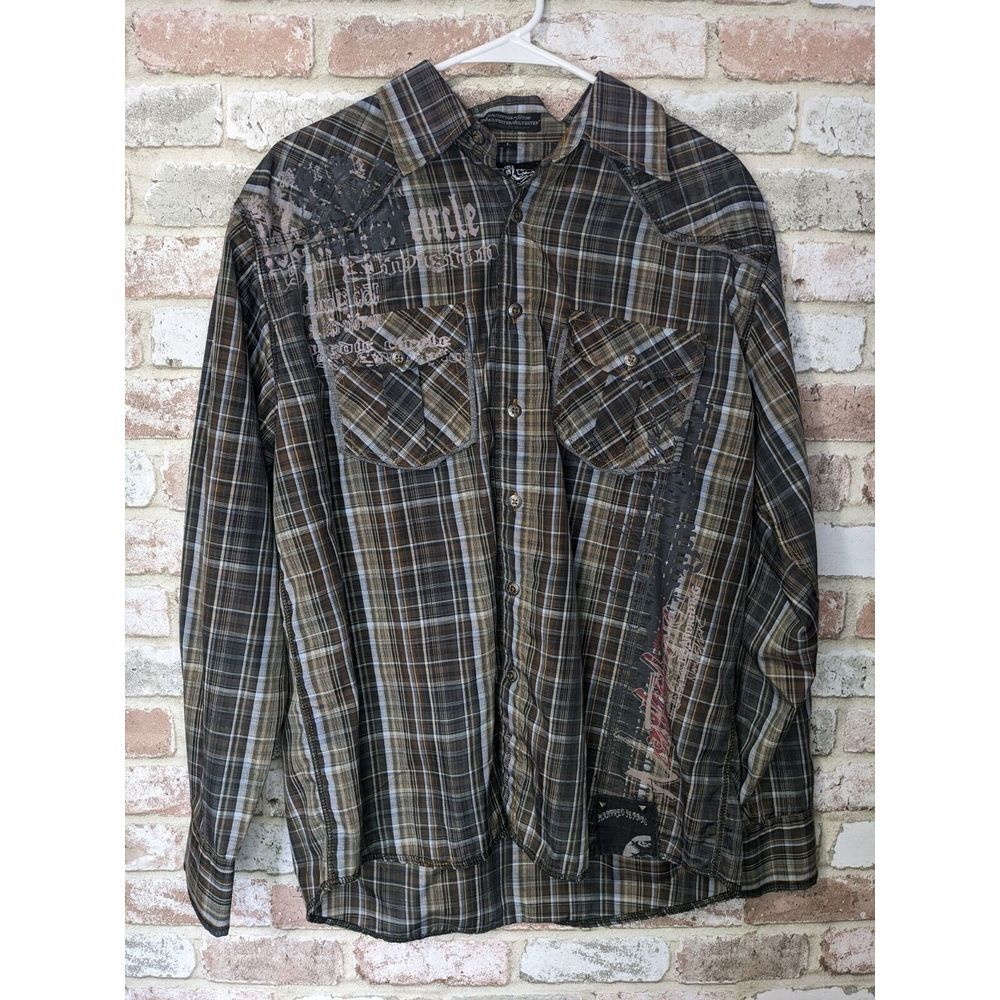 Freedom Mission Men's Button Down‎ Shirt Large